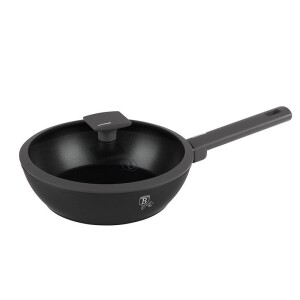 Product detail of BERLINGERHAUS Pánev hluboká s titanovým povrchem a poklicí 24 cm Antracit Collection BH-8122