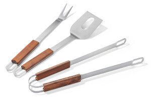 Product detail of BBQ set brick 3ks ocelové s dřevěnou rukojetí Philippi