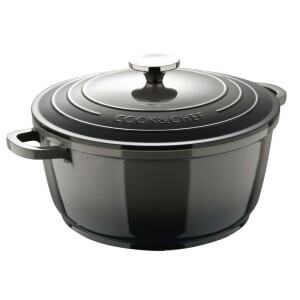 Product detail of BERGNER Kastrol s keramickým povrchem a poklicí 24 cm Excalibur černá BG-36101-GY
