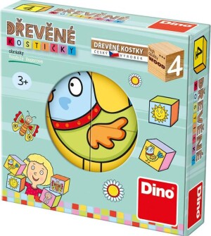 Product detail of Dino obrázkové kostičky 4 kostky