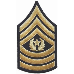 Product detail of Nášivka: Hodnost US ARMY rukávová Command Sergeant Major černá | žlutá