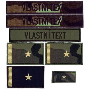 Product detail of Nášivka: Jmenovka AČR - sada s hodnostním označením Major