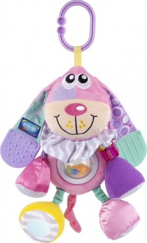 Product detail of Playgro - Závěsný pejsek s kousátky růžový