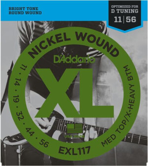 Product detail of D'Addario EXL117 Medium Top/Extra Heavy Bottom - .011 - .056