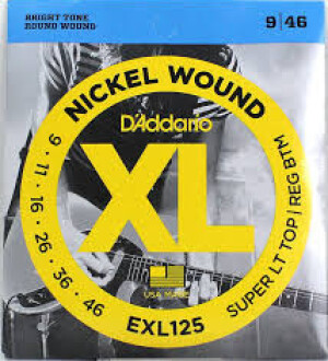 Product detail of D'Addario EXL125 Super Light Top/ Regular Bottom - .009 - .046