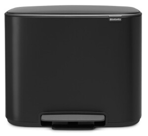 Product detail of Pedálový odpadkový koš BO 3 x 11 l, černá, Brabantia