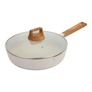 Product detail of BERGNER Pánev hluboká s nepřilnavým povrchem a poklicí 28 cm Naturally BG-30640-CR
