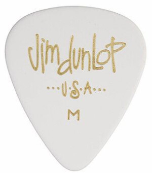 Product detail of Dunlop 483P01MD Classic Celluloid Medium White