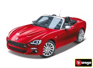 Product detail of Bburago 1:24 Fiat 124 Spider Red,  W007304