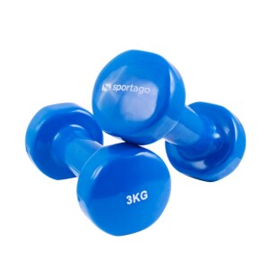 Product detail of Vinylové činky Sportago Kirby, 2x3kg, modré
