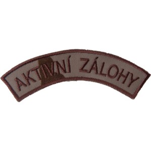 Product detail of Nášivka: AKTIVNÍ ZÁLOHY [ssz] vz. 95 béžový | hnědá