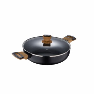 Product detail of BERGNER Pánev s nepřilnavým povrchem a poklicí 28 cm Earth Black BG-32038-BK