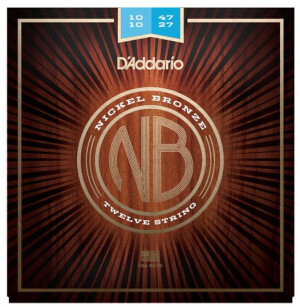 Product detail of D'Addario NB1047-12 Nickel Bronze Acoustic Light 12-String