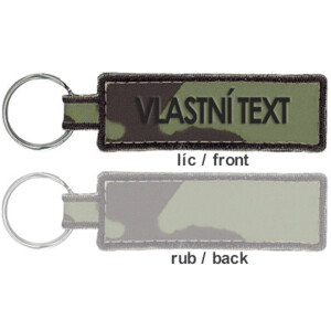 Product detail of Klíčenka: [1x zakázkový text] vz. 95 zelený