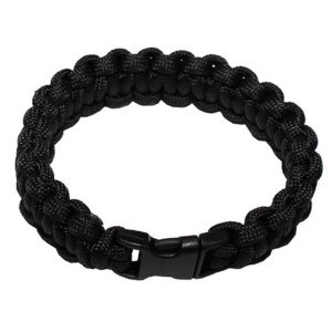 Product detail of Náramek Paracord 1.9, plast. spona černý L
