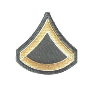 Product detail of Nášivka: Hodnost US ARMY rukávová Private First Class olivová | žlutá