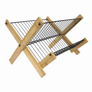 Product detail of HIT Odkapávač na nádobí skládací kovový drát / bambus HT-24501444