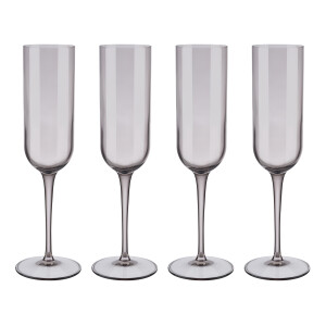 Product detail of Sklenice na šampaňské FUUM, sada 4 ks, flétna, hnědá, sklo, Blomus