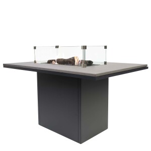 Product detail of Krbový plynový stůl Cosiloft 120 vysoký jídelní stůl černý rám / deska šedá (neobsahuje sklo) COSI