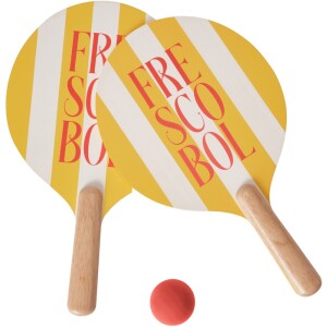 Product detail of Sada na plážový tenis FRESCOBOL, sada 3 ks, žlutá, Printworks