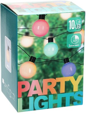 Product detail of PROGARDEN Světelný řetěz venkovní LED PARTY 10 žárovek barevná KO-XX8115810