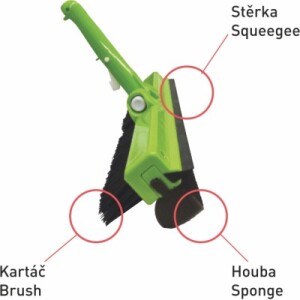 Product detail of 3 v 1 -- Kartáč, stěrka, houba