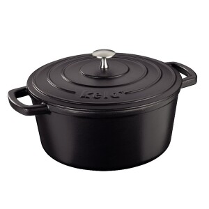 Product detail of KELA Pekáč litinový s poklicí CALIDO 26 cm černá KL-12472