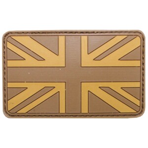 Product detail of Nášivka gumová 3D: Vlajka Velká Británie desert