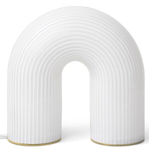 Product detail of Přenosná stolní lampa VUELTA 22,5 cm, LED, bílá, sklo, ferm LIVING