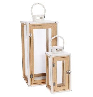 Product detail of PROGARDEN Lucerna na svíčku dřevěná sada 2 ks KO-HZ1953620
