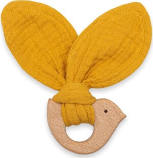 Product detail of Kousátko s ptáčkem New Baby Bird mustard