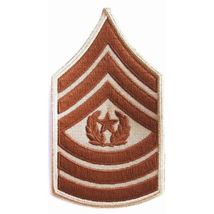 Product detail of Nášivka: Hodnost US ARMY rukávová Command Sergeant Major béžová | hnědá