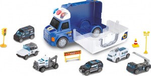 Product detail of Auto policejní s efekty a 6 malými auty 34 cm