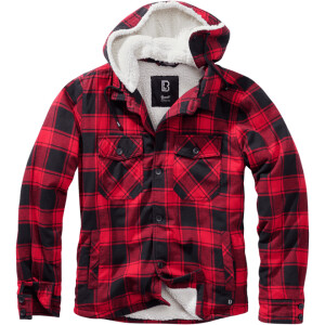 Product detail of Brandit Bunda Lumberjacket Hooded červená | černá XL
