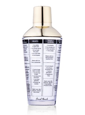 Product detail of ALPINA-NK Shaker na koktejly s recepturami sklo / nerez 480 ml ED-249588
