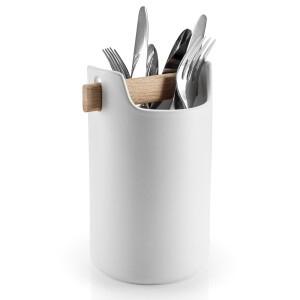 Product detail of Stojan na kuchyňské náčiní, s dřevěnou rukojetí , bílá, Eva Solo