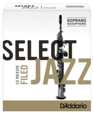 Product detail of Rico RSF10SSX2S Select Jazz - Soprano Saxophone Reeds - Filed - 2 Soft - 10 Box