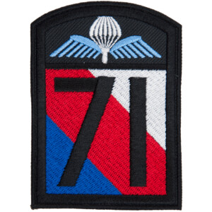 Product detail of Nášivka: 71. výsadkový prapor [hranatá] [bsz] barevná