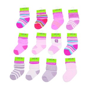 Product detail of Kojenecké ponožky dívčí froté (0 až 6m), Pidilidi, PD507, holka - 0-6m | 0-6m
