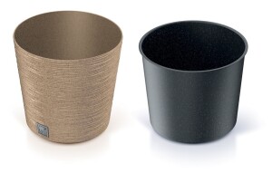 Product detail of Prosperplast Květináč Prosperplast FURU ROUND LOW ECO WOOD 25 cm naturo  611136