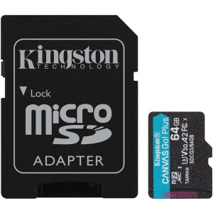Product detail of Kingston microSDXC Canvas Go! Plus 64GB 170MB/s UHS-I U3 + SD adaptér