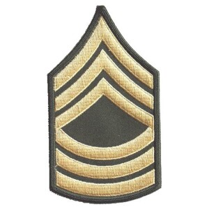 Product detail of Nášivka: Hodnost US ARMY rukávová Master Sergeant olivová | žlutá