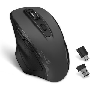 Product detail of CONNECT IT Dual SmartSwitch bezdrátová myš, USB-A + C (+1x AA baterie zdarma) šedá