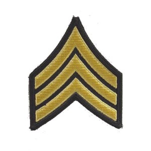 Product detail of Nášivka: Hodnost US ARMY rukávová Sergeant černá | žlutá