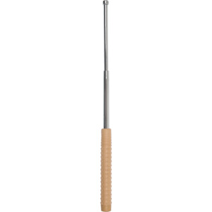 Product detail of Obušek teleskopický - 21 s béžovou rukojetí kalený stříbrný
