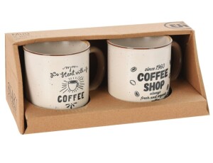 Product detail of EXCELLENT Hrnek sada 2 ks kamenina 200 ml COFFEE SHOP KO-Q75900320shop