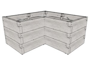 Product detail of Vyvýšený záhon JUWEL TIMBER ERGOLINE L LG3176
