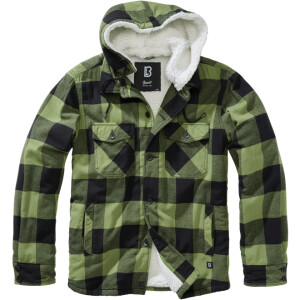 Product detail of Brandit Bunda Lumberjacket Hooded černá | olivová XL