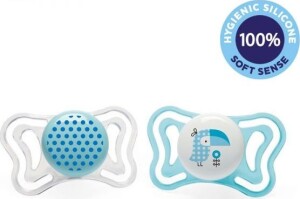 Product detail of CHICCO Šidítko Physio Light silikonové chlapec - tečky/tukan 2 ks, 2-6 m+