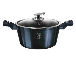Product detail of BERLINGERHAUS Kastrol s mramorovým povrchem a poklic 30 cm Metallic Line Aquamarine Edition BH-7148